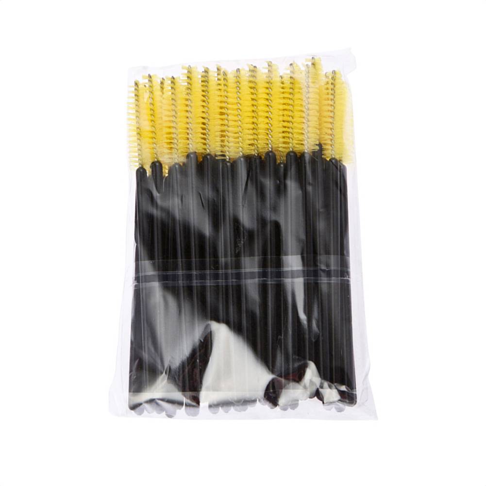 Set of 50 Disposable Micro Eyelash Brushes Eyelash Brushes a4a8fbf9f14b58bf488819: Black|Black Blue|Black Red|Black Yellow|Pink|White Black|White Rosy