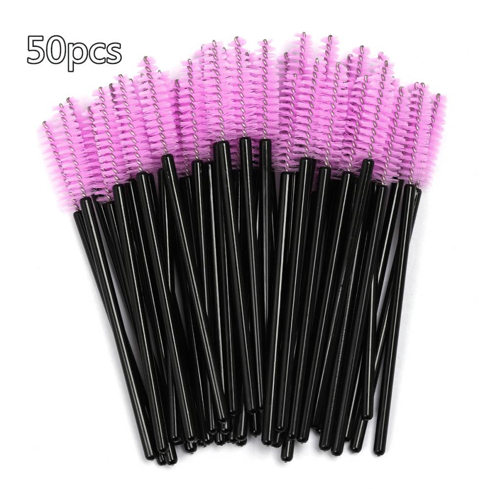 Eyelash Cleaning Brushes 50 pcs Set Eyelash Brushes a4a8fbf9f14b58bf488819: Black|Black Blue|Black Pink|Black Yellow|Pink|Purple|Rose/Red|White/Pink